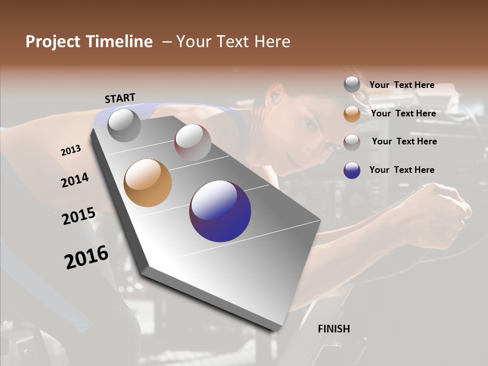 Equipment Sport Figure PowerPoint Template