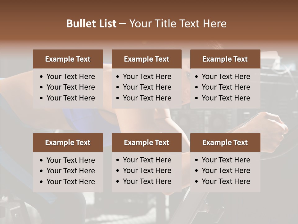 Equipment Sport Figure PowerPoint Template