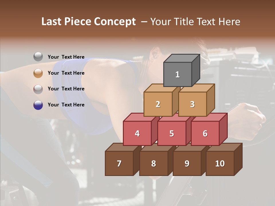 Equipment Sport Figure PowerPoint Template
