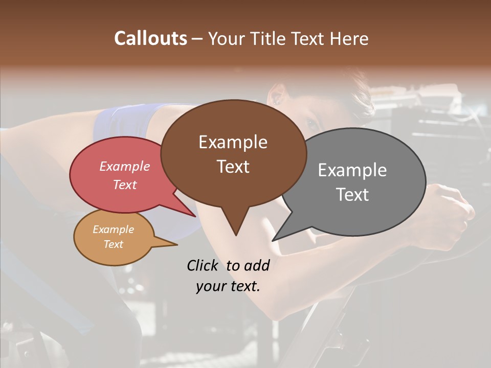 Equipment Sport Figure PowerPoint Template