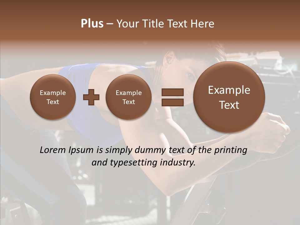 Equipment Sport Figure PowerPoint Template