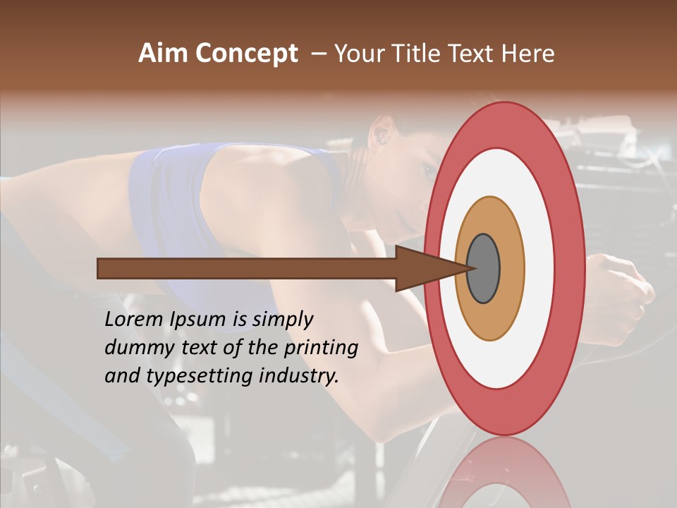 Equipment Sport Figure PowerPoint Template