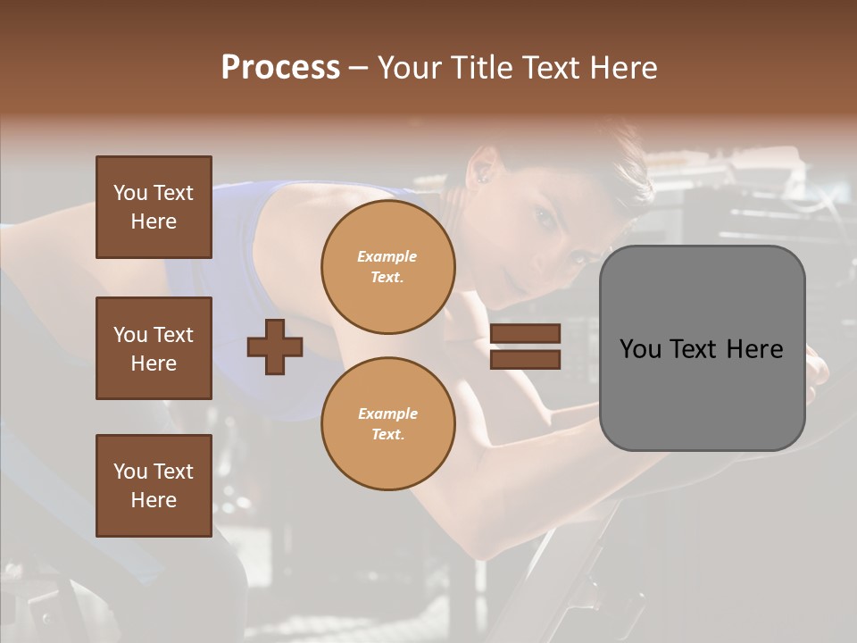 Equipment Sport Figure PowerPoint Template