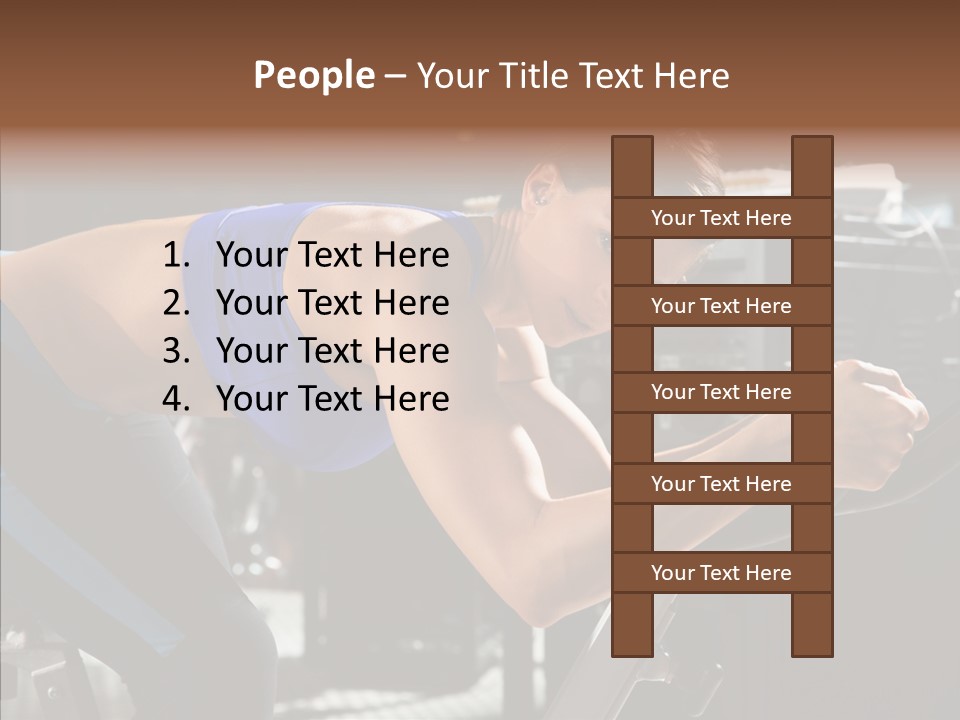 Equipment Sport Figure PowerPoint Template