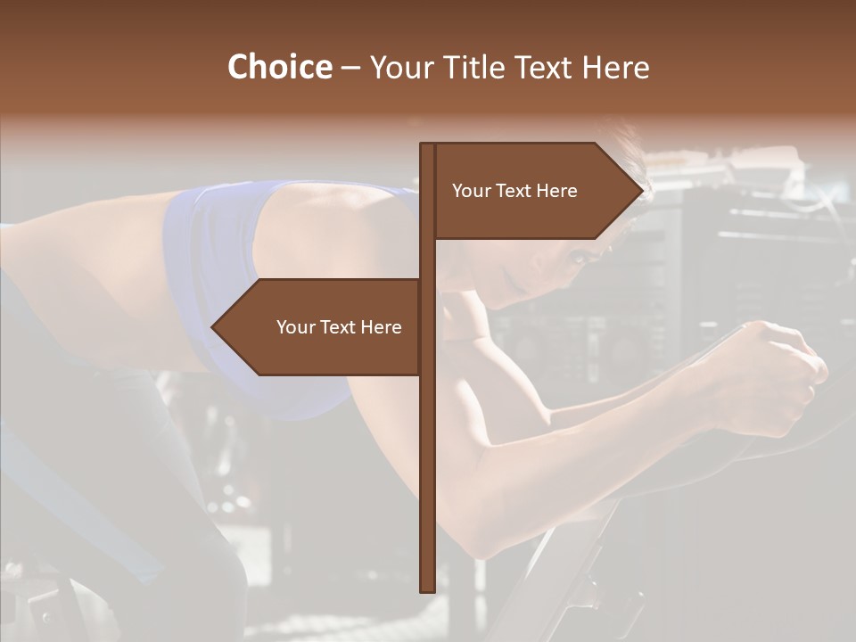 Equipment Sport Figure PowerPoint Template