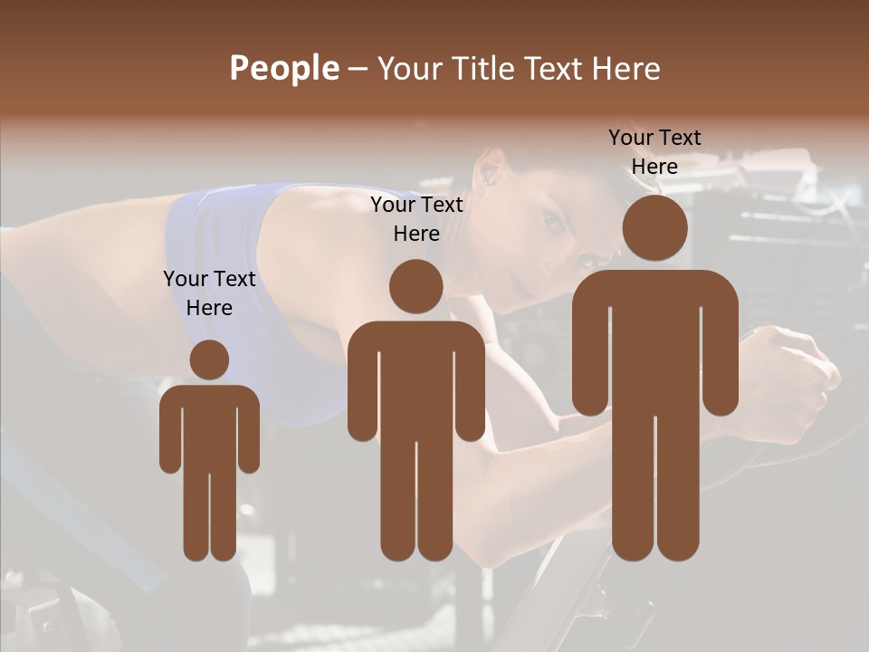 Equipment Sport Figure PowerPoint Template