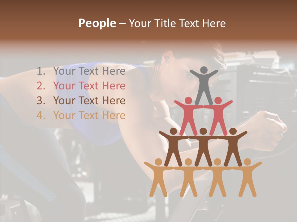 Equipment Sport Figure PowerPoint Template