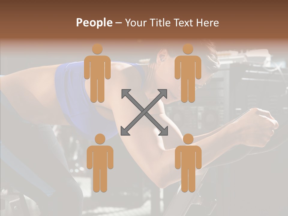 Equipment Sport Figure PowerPoint Template