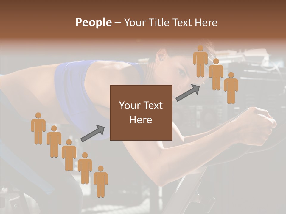 Equipment Sport Figure PowerPoint Template