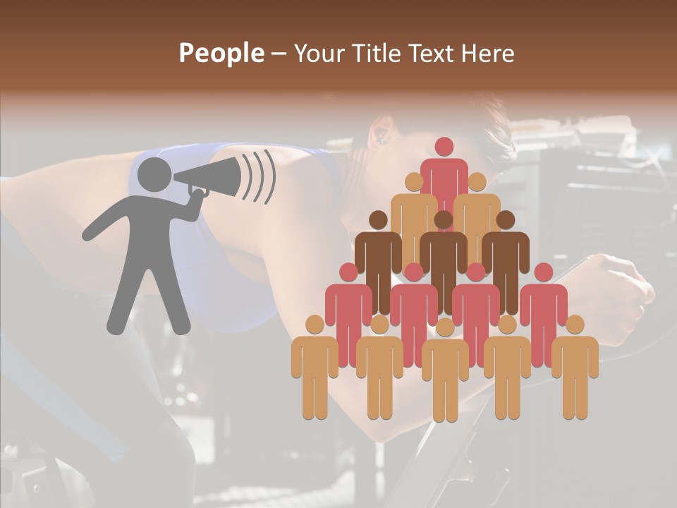 Equipment Sport Figure PowerPoint Template