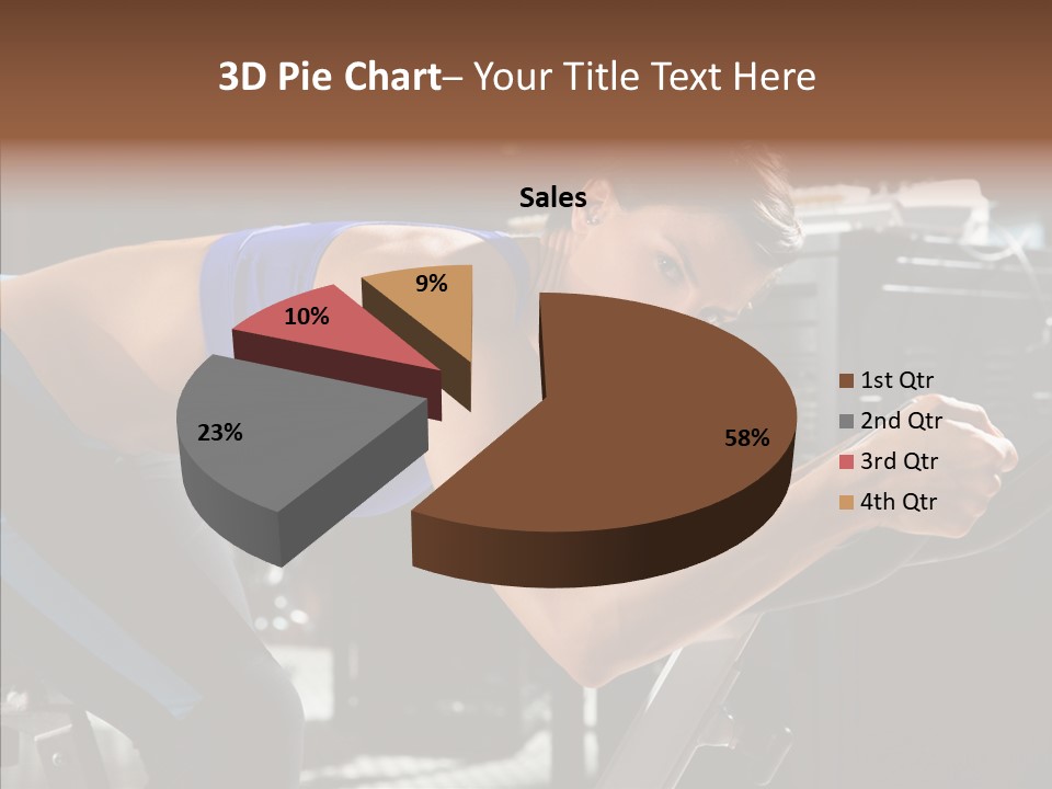 Equipment Sport Figure PowerPoint Template