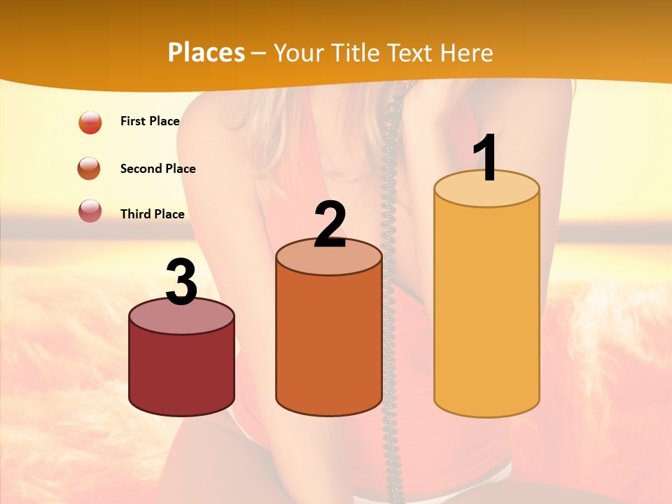 Defocus Standing Towel PowerPoint Template