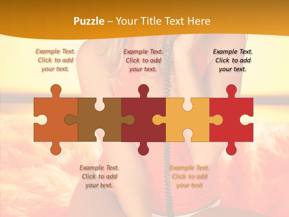 Defocus Standing Towel PowerPoint Template