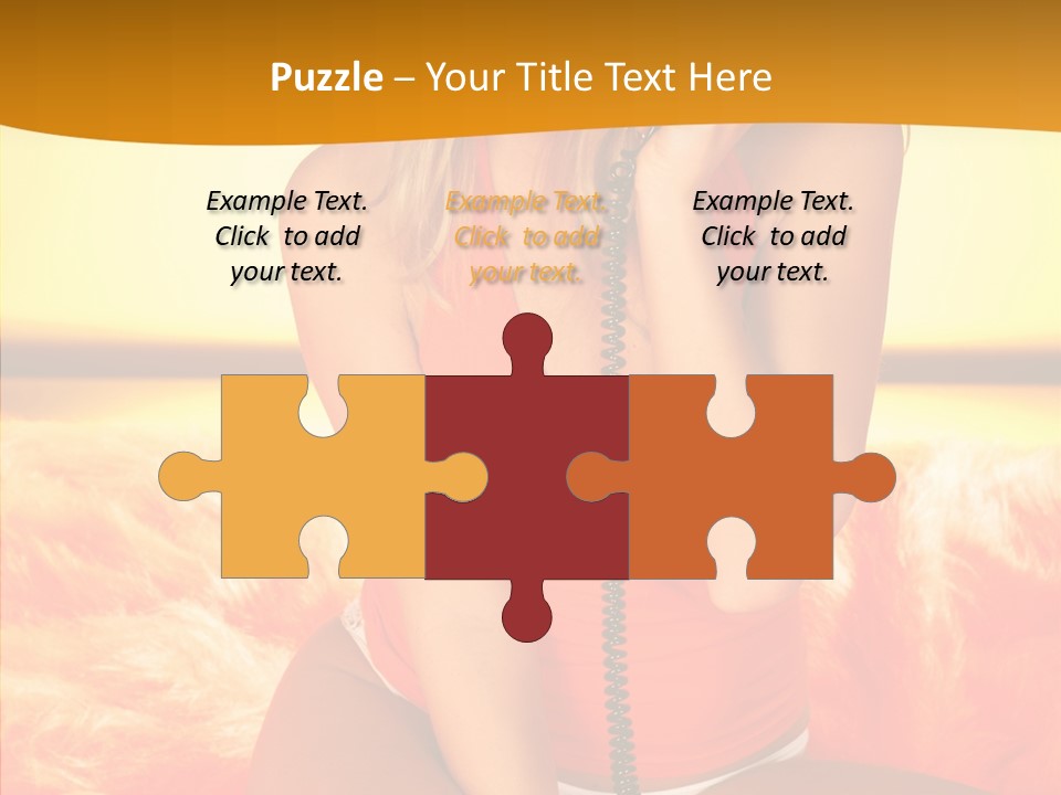 Defocus Standing Towel PowerPoint Template