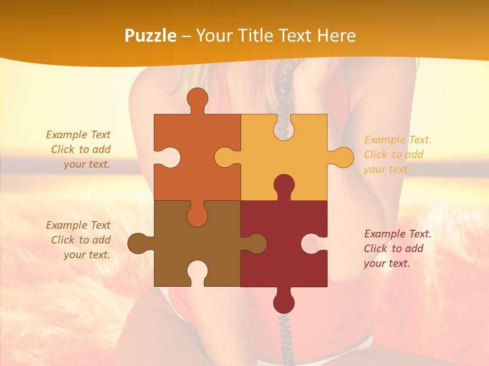 Defocus Standing Towel PowerPoint Template