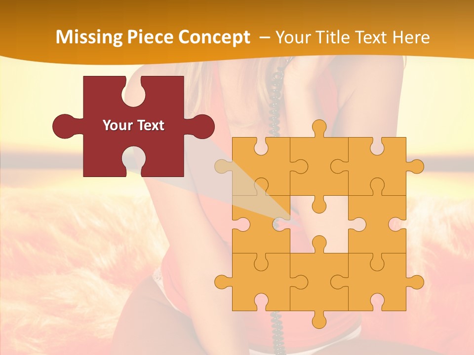 Defocus Standing Towel PowerPoint Template