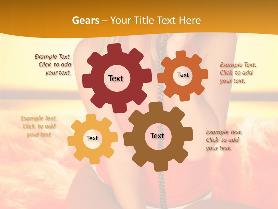 Defocus Standing Towel PowerPoint Template