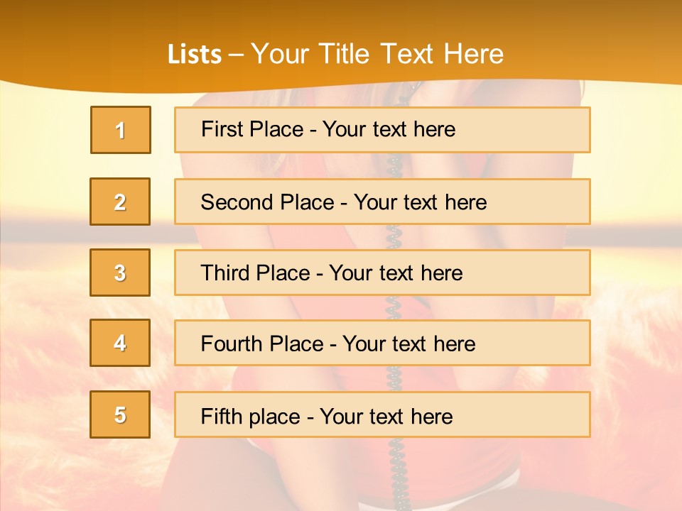 Defocus Standing Towel PowerPoint Template