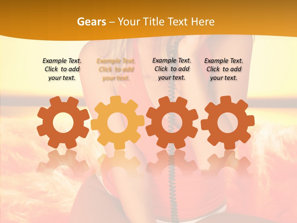 Defocus Standing Towel PowerPoint Template