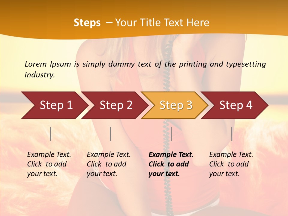 Defocus Standing Towel PowerPoint Template