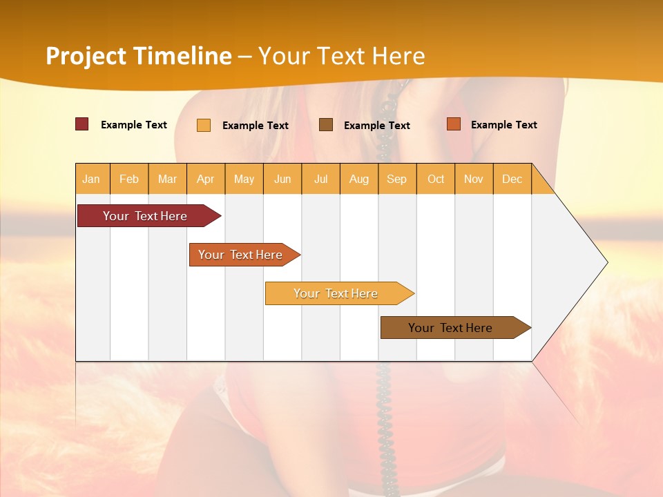 Defocus Standing Towel PowerPoint Template