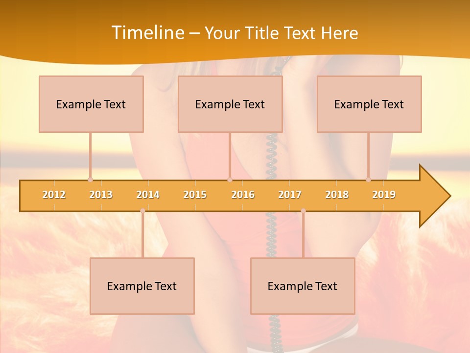 Defocus Standing Towel PowerPoint Template