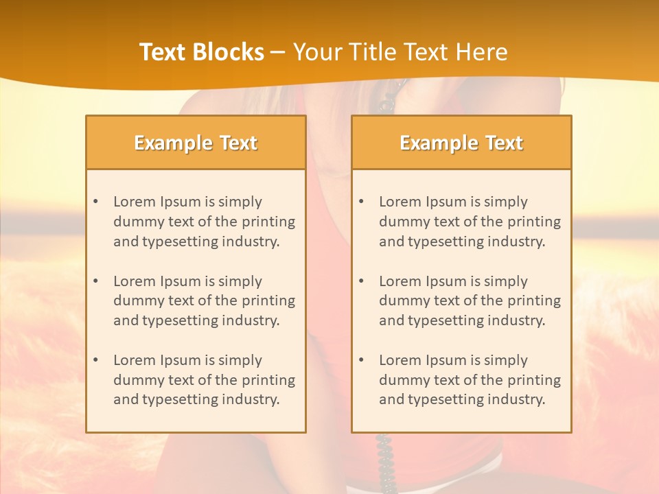 Defocus Standing Towel PowerPoint Template