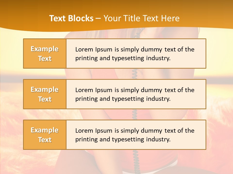 Defocus Standing Towel PowerPoint Template