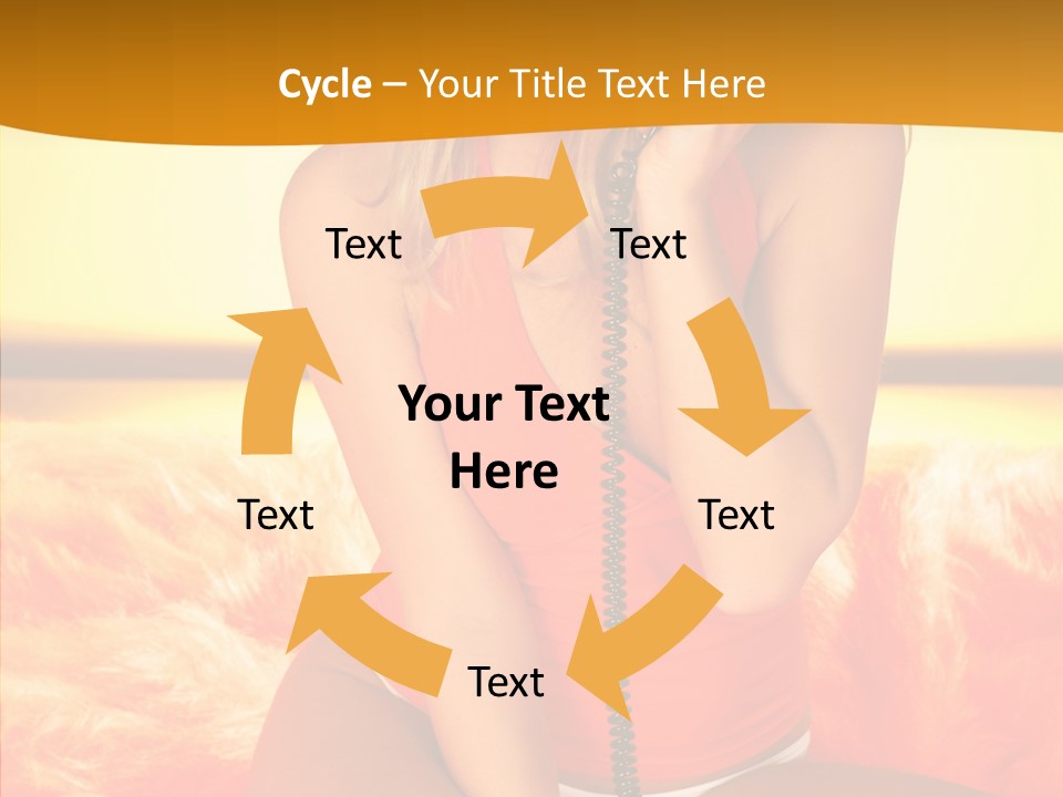 Defocus Standing Towel PowerPoint Template