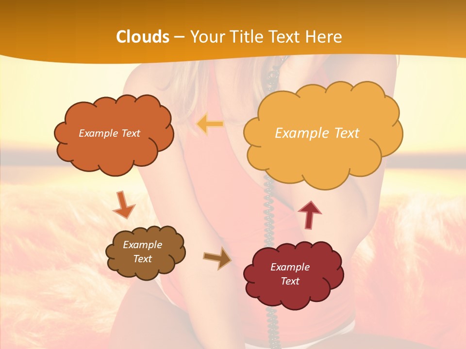 Defocus Standing Towel PowerPoint Template