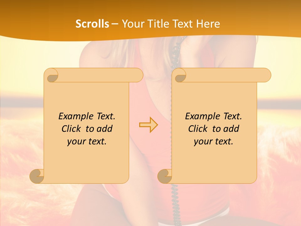Defocus Standing Towel PowerPoint Template