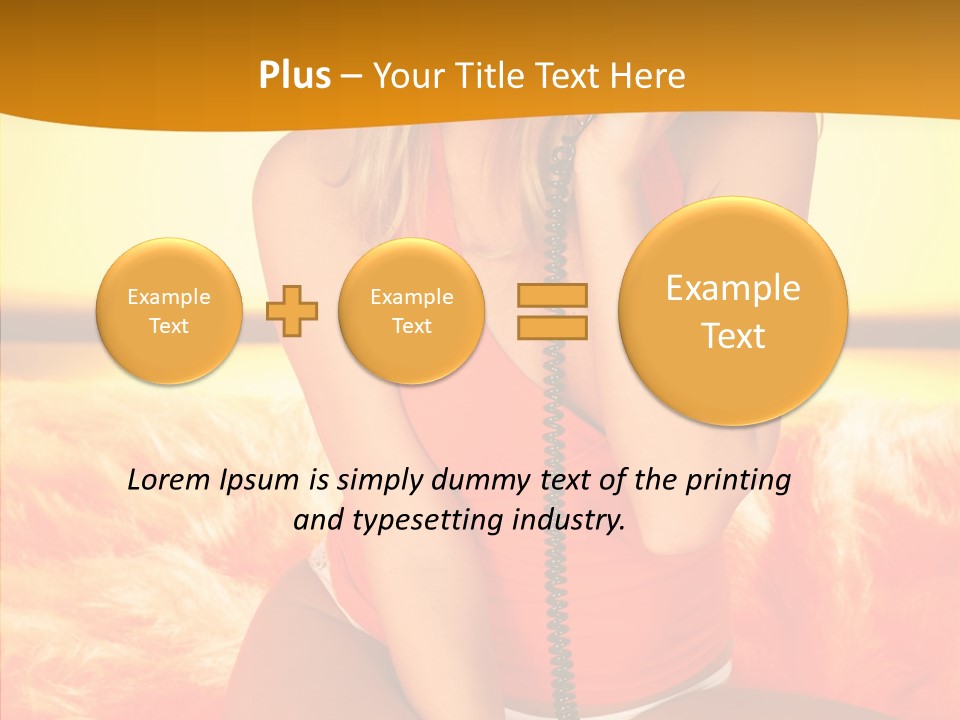 Defocus Standing Towel PowerPoint Template