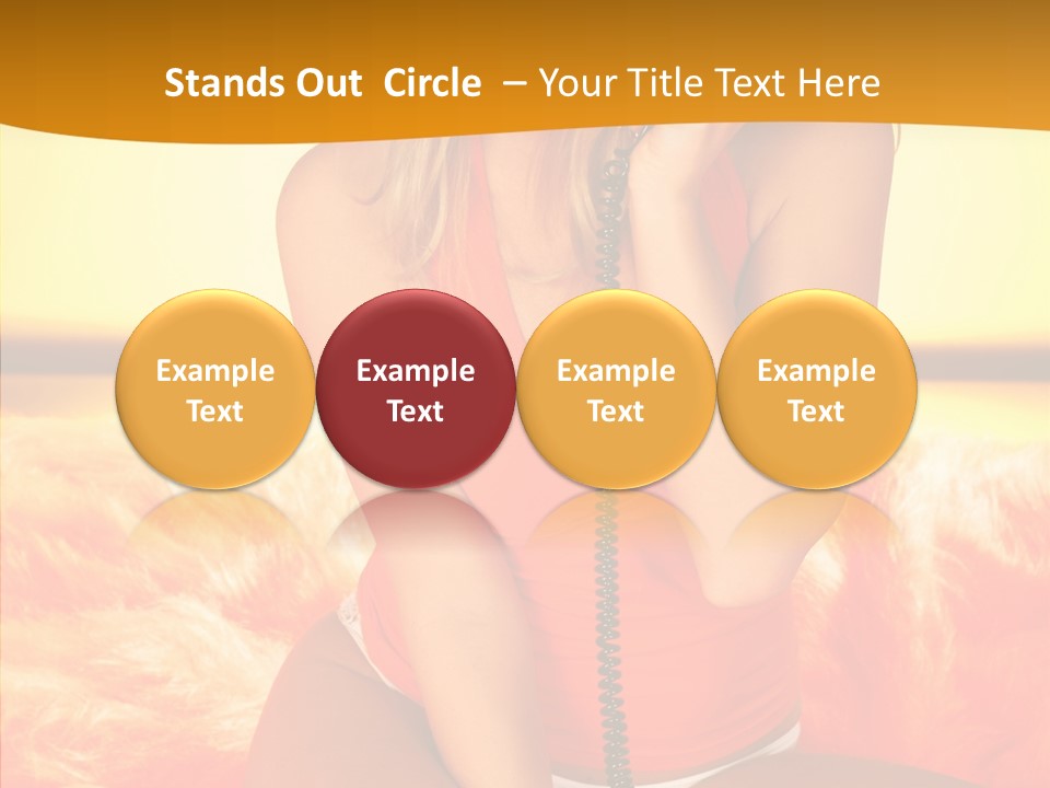 Defocus Standing Towel PowerPoint Template