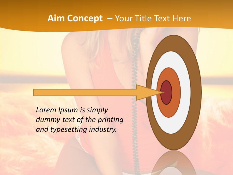 Defocus Standing Towel PowerPoint Template