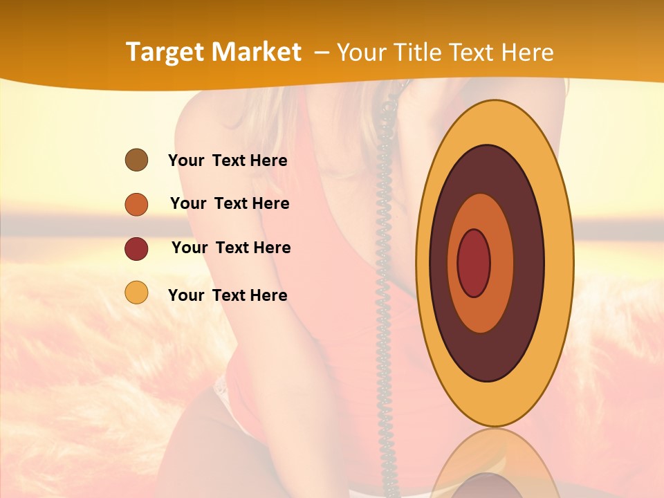 Defocus Standing Towel PowerPoint Template