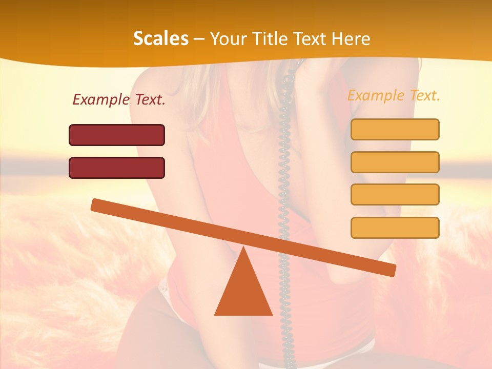 Defocus Standing Towel PowerPoint Template
