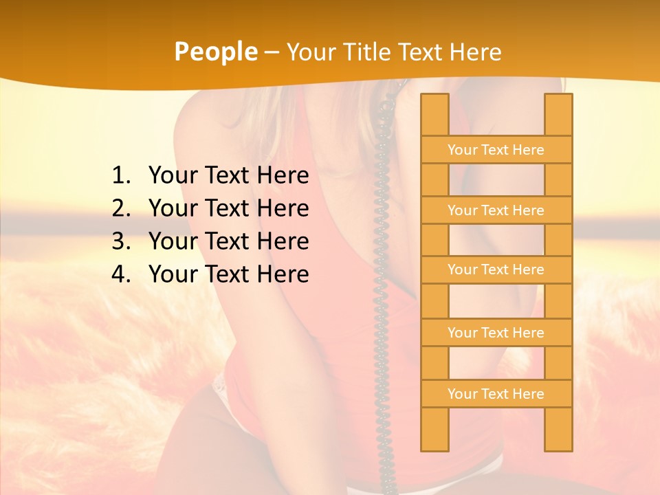 Defocus Standing Towel PowerPoint Template