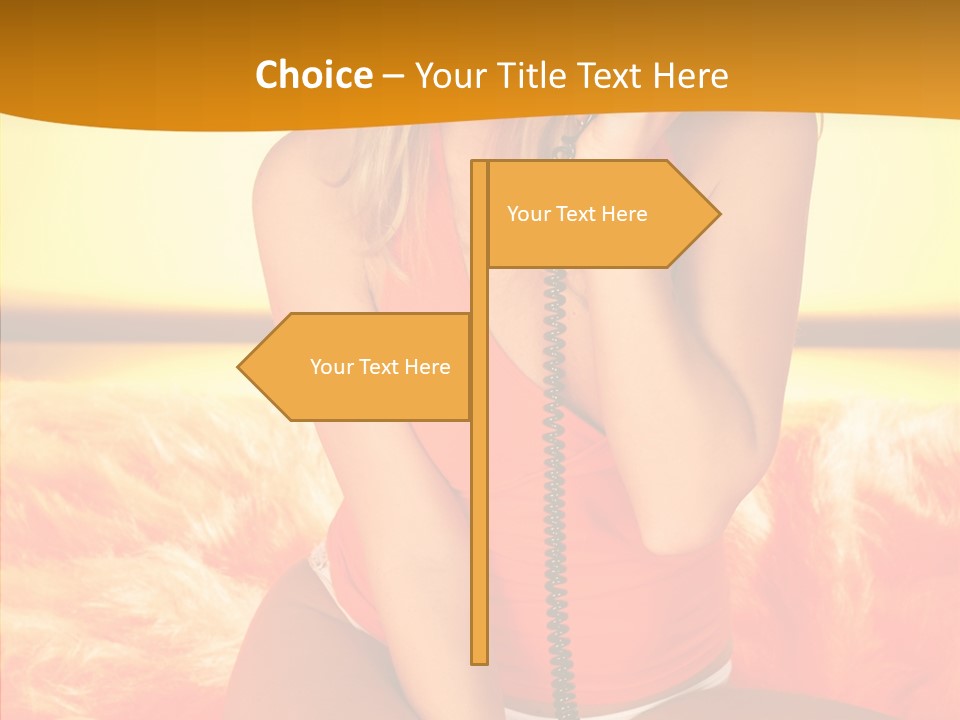 Defocus Standing Towel PowerPoint Template