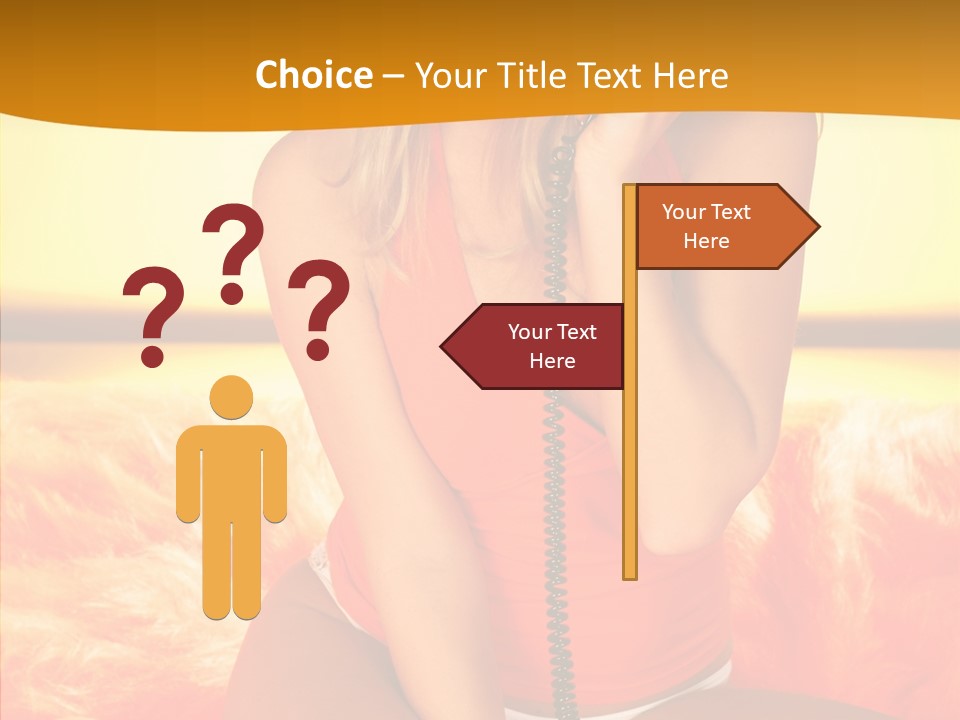 Defocus Standing Towel PowerPoint Template