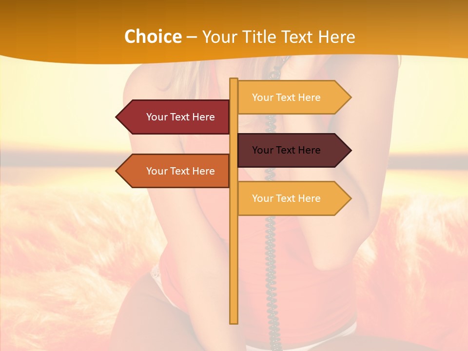 Defocus Standing Towel PowerPoint Template