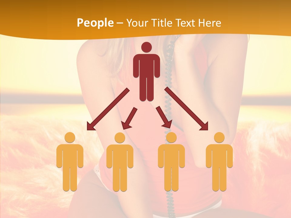 Defocus Standing Towel PowerPoint Template