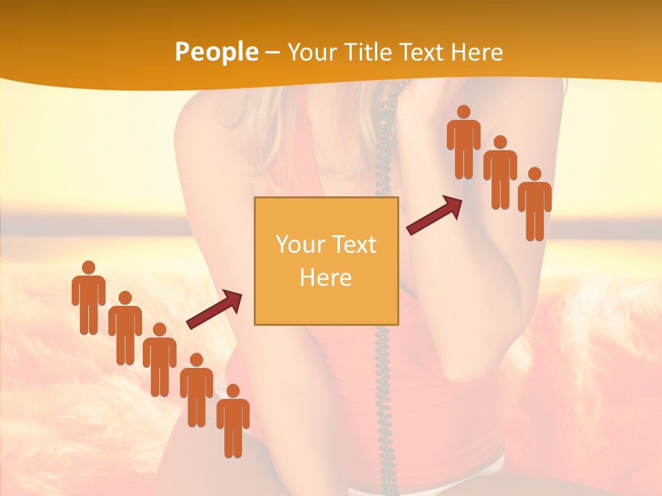 Defocus Standing Towel PowerPoint Template