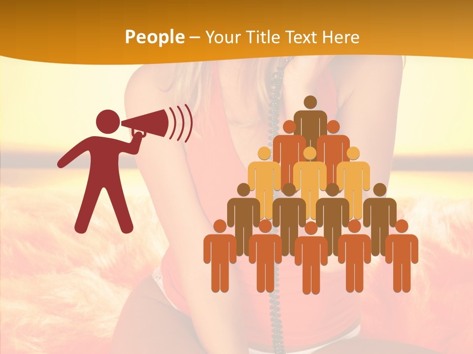 Defocus Standing Towel PowerPoint Template