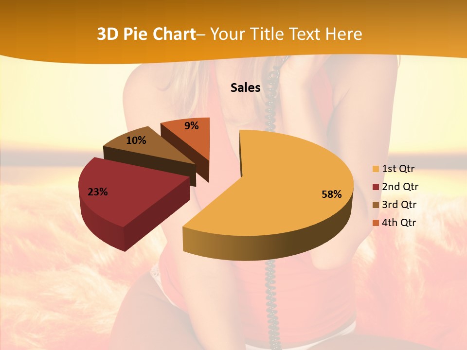 Defocus Standing Towel PowerPoint Template