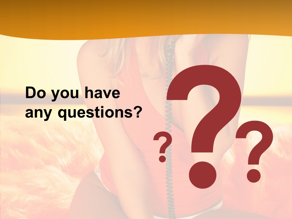 Defocus Standing Towel PowerPoint Template