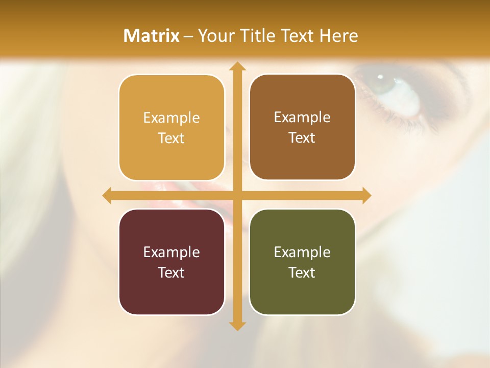 Tan Makeup Cute PowerPoint Template