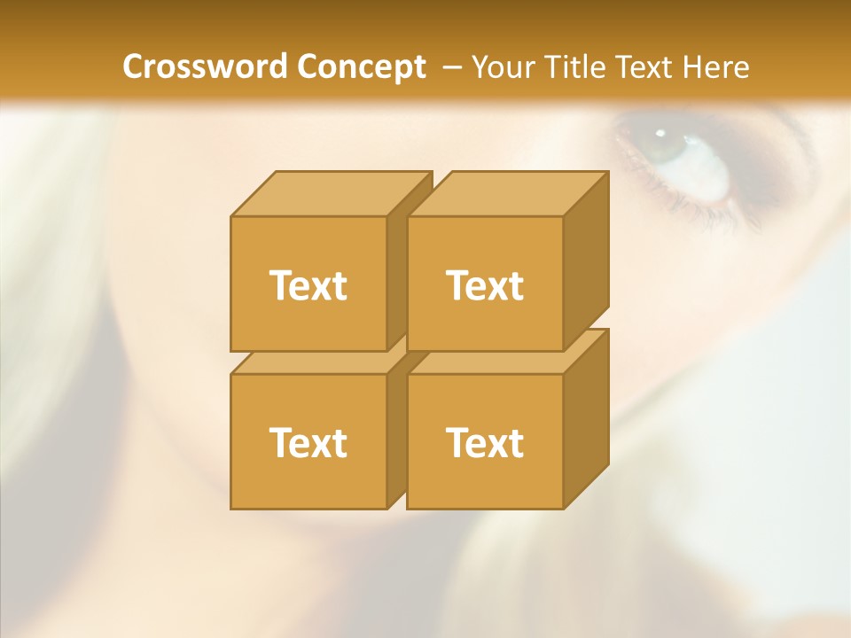 Tan Makeup Cute PowerPoint Template