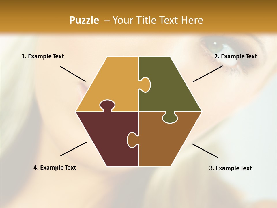 Tan Makeup Cute PowerPoint Template