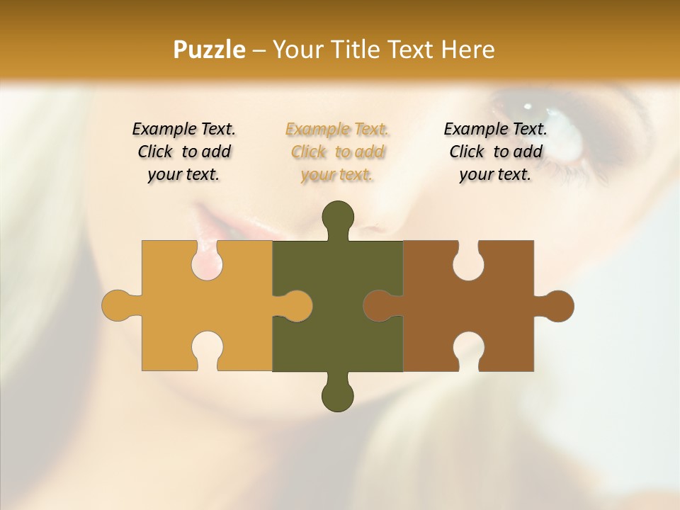 Tan Makeup Cute PowerPoint Template