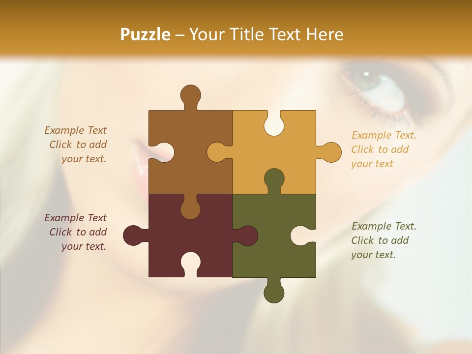 Tan Makeup Cute PowerPoint Template